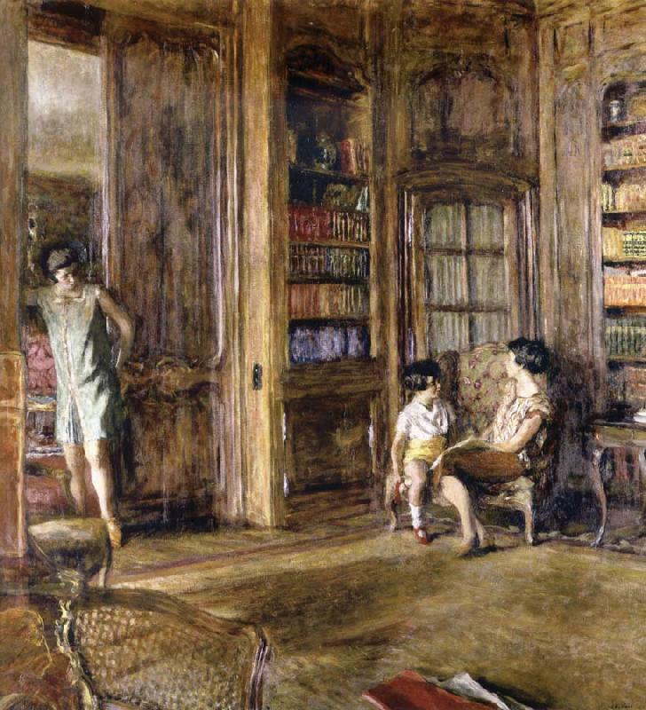 Edouard Vuillard In the Library oil painting image